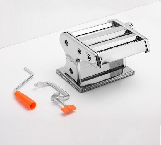 Decopatent® pastamaker pastamachine van rvs 15 cm pasta rollerbreedte pastamachine pasta machine incl. handige tafelgreep 1goeb9bwpvpz