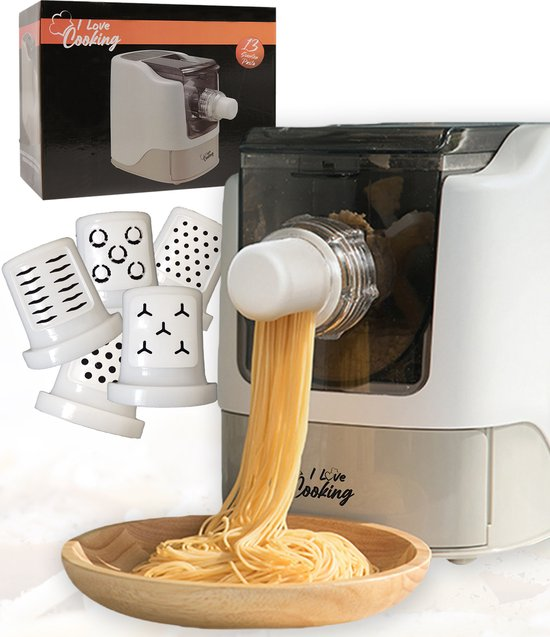 Ilc kitchen elektrische pastamachine met droogrek 13 pasta types 7jo7mrk3okm1 71xnlo
