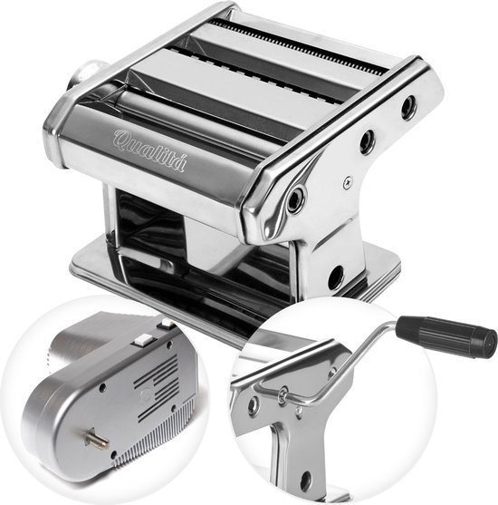 Qualitá pastamachine elektrisch – pasta maker – pasta machine – rvs 7ommwelkqqjy wlqn2qg
